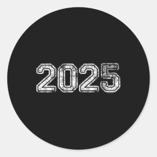 Womens Cl Of 2025 Shirt Graduation Gift Her Girl S Classic Round Sticker