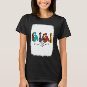 Womens Classy Gigi Life With Leopard Pattern Shade T-Shirt