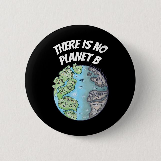 Womens Climate Protection Environmental 6 Cm Round Badge (Front)