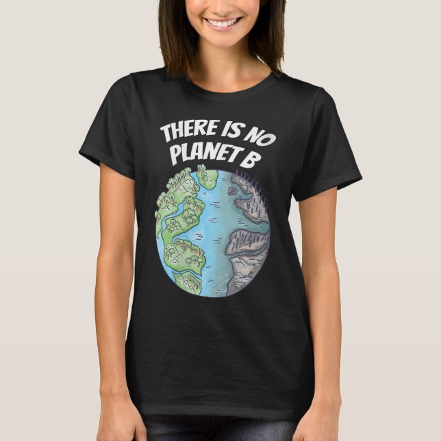 Womens Climate Protection Environmental T-Shirt (Front)
