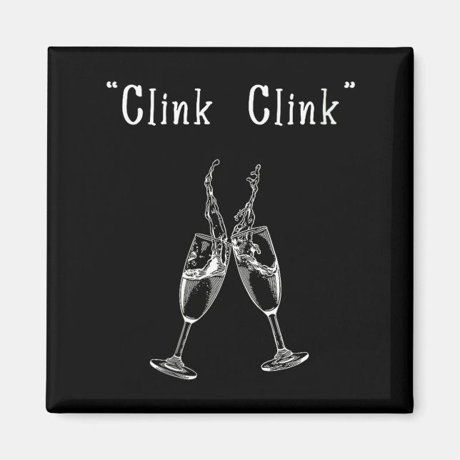 Womens Clink Clink V-neck  Magnet (Front)