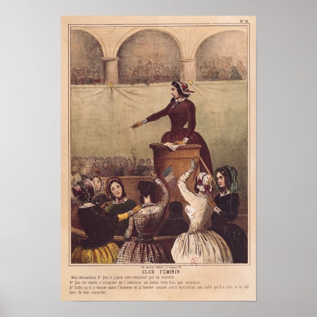 Women's Club, c.1848 Poster (Front)