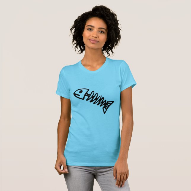 Women's Coastal Fishbone Graphic Tee - Chic Nautic (Front Full)