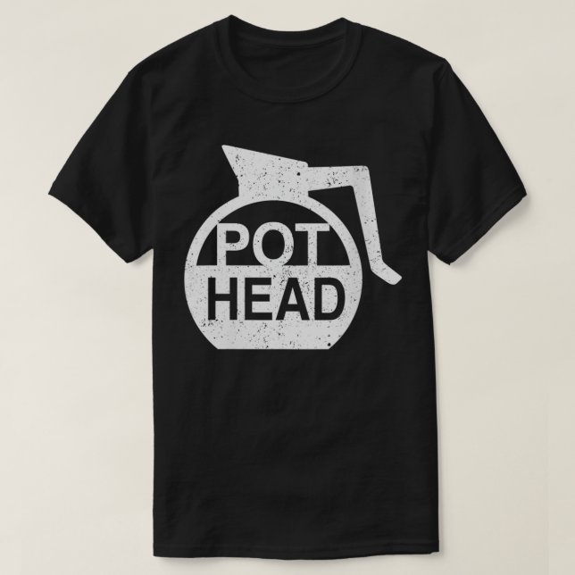 Womens Coffee Pot Head VNeck  T-Shirt (Design Front)