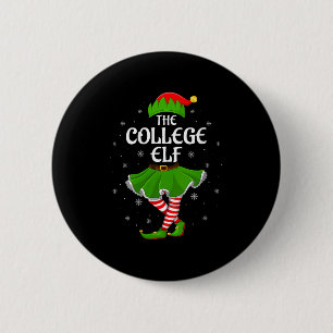 Womens College Elf Christmas Family Girls Women El 6 Cm Round Badge