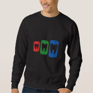 Womens Colourful Dentist Dental Technician Medical Sweatshirt