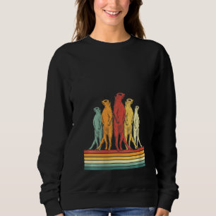 Womens Colourful Retro Animal Kalahari Desert Meer Sweatshirt