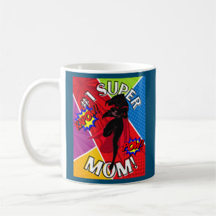 Womens Comic Book 1 Super Mom Mother's Day Comic Coffee Mug