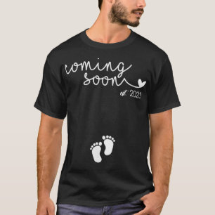 Womens Coming Soon est 2023 Pregnancy Mother's Day T-Shirt