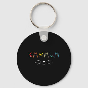 Womens Commala Cat Lettering Positive Funny Cat Le Key Ring