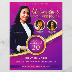 Women's Conference Inspirational Church Flyer