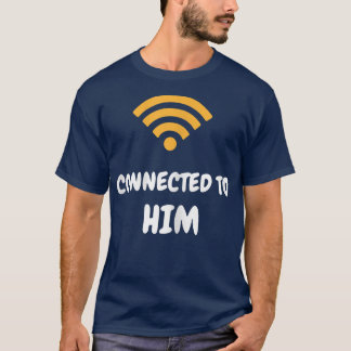 Womens Connected To Him Connected To Her Funny Cou T-Shirt