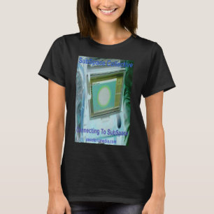 Women's "Connecting To SubSpace" black t-shirt