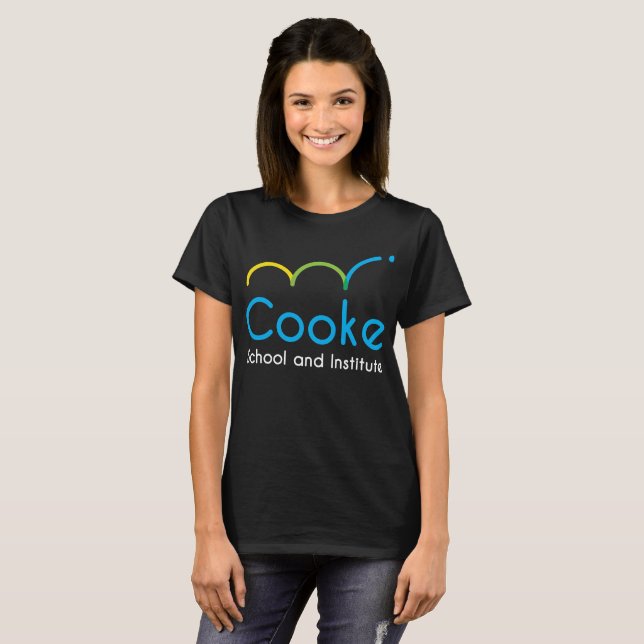 WOMEN'S Cooke T-Shirt, Black T-Shirt (Front Full)