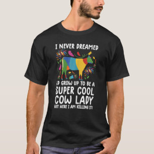 Womens Cool cows For Women Girls  cow  farmer farm T-Shirt