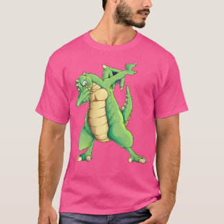 Womens Cool Dabbing Dragon  Funny Draco Beast Hip- T-Shirt