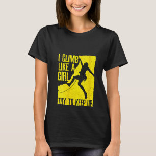 Womens Cool Rock Climbing For Women Girls Kids Cl T-Shirt
