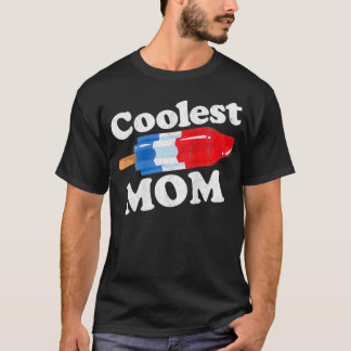 Womens Coolest Mum Popsicle Funny Bomb Retro 80s P T-Shirt