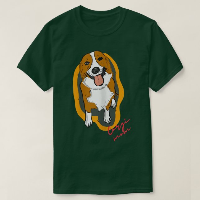 Womens Corgi Mom Love Cute Dog Mom Womans  T-Shirt (Design Front)