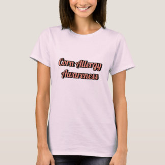 Womens Corn Allergy Awareness T-Shirt