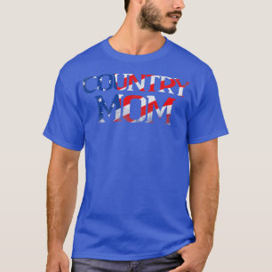 Womens Country Music Mum Vintage American Flag3327 T-Shirt