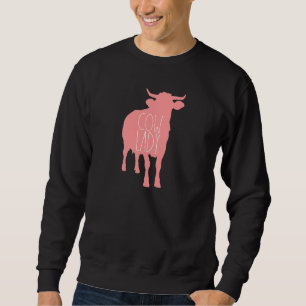 Womens Cow Lady Farm Girl Cattle Farmer Cow Farmin Sweatshirt