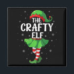 Womens Crafty Elf Christmas Girls Women Elf Squad  Magnet<br><div class="desc">Womens Crafty Elf Christmas Girls Women Elf Squad Xmas Family V-neck</div>