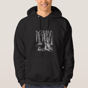 Womens Creepy Forest Lazy Halloween Costume Spooky Hoodie