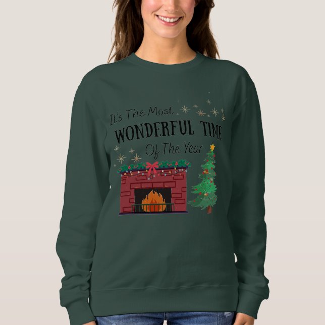 Womens Crewneck Most Wonderful Time of The Year Sweatshirt (Front)