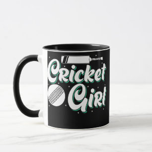 Womens Cricket Girl Mug