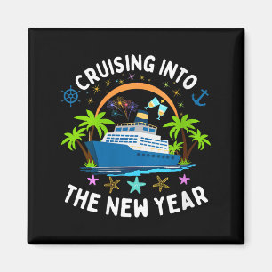 Womens Cruising Into New Year 2026 Family Matching Magnet