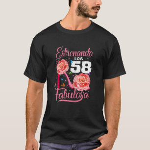 Womens Cumpleaños 58 Mujer Fabulosa Español 58th B T-Shirt