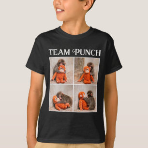 Women's cute baby monkey team punch T-Shirt