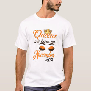 Womens Cute Birthday Queens are Born on November 2 T-Shirt
