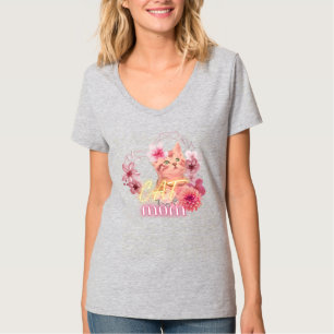 Women's cute cat T-shirts- Cat mum sarcastic funny T-Shirt