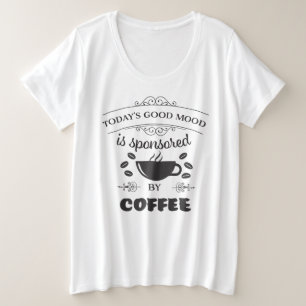 Women's Cute Coffee T-Shirt Plus Size T-Shirt