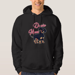 Womens Cute Dachshund I Doxie Mum Hoodie
