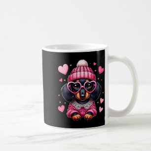 Women's Cute Dachshund Valentines Heart Dog Lover Coffee Mug
