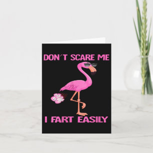 Womens Cute Don't E Me I Fart Easy Fart Joke Flami Card