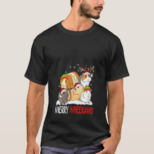 Womens Cute Guinea Pigs Xmas Merry Wheekmas Guinea T-Shirt