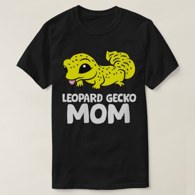 Womens Cute Leopard Gecko Mum Reptile Gecko Animal T-Shirt (Design Front)