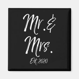 Womens Cute Matching Bride Groom Wedding Gifts Mr. Magnet