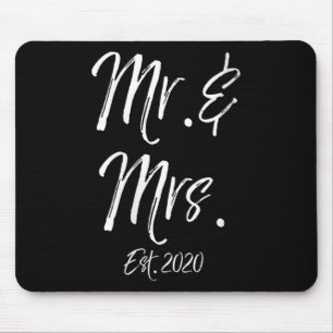 Womens Cute Matching Bride Groom Wedding Gifts Mr. Mouse Pad