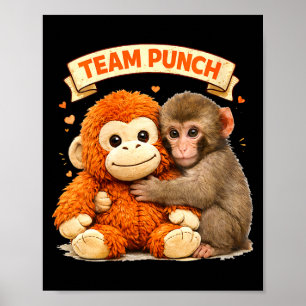 Women's cute monkey punch panchi kun japan baby poster