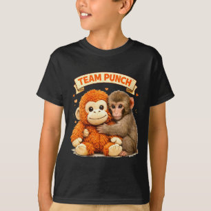 Women's cute monkey punch panchi kun japan baby T-Shirt