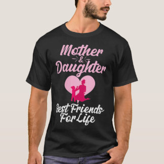 Womens Cute Mothers Day Tshirt Mum and Daughter Ta
