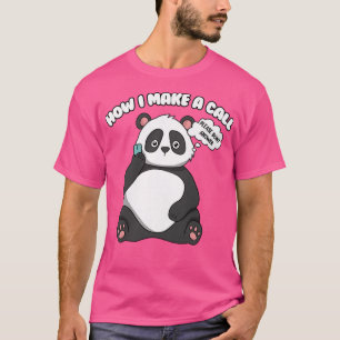 Womens Cute Panda Bear Premium  T-Shirt