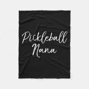 Womens cute pickle ball quote mother's day gift fleece blanket