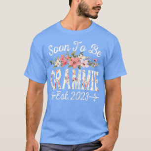 Womens Cute Soon To Be Grammie 2023 Cute New Mum F T-Shirt