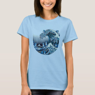 Womens Cute Wave of Blue Cats for Kamala Harris 24 T-Shirt